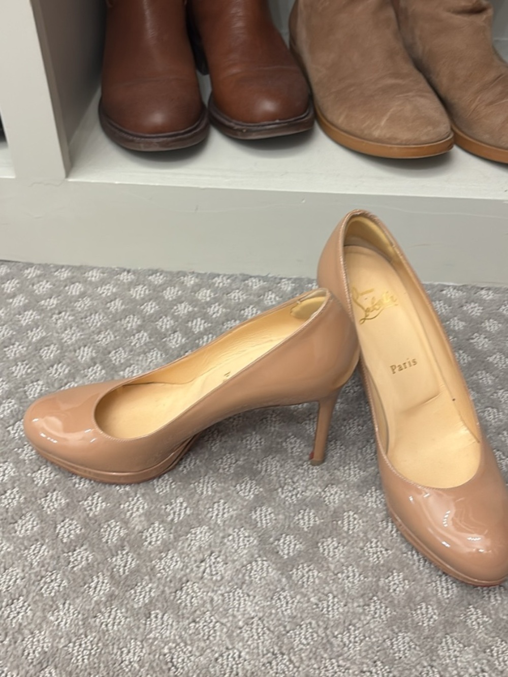 Christian Louboutin Simple Platform Pump, 85mm, Size 37.5